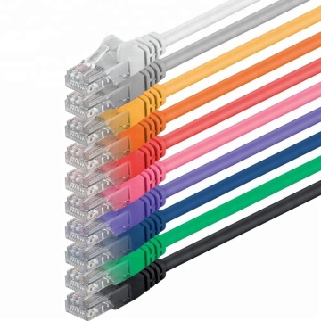 High-Speed Ethernet Patch Cords: RJ45 Cat5e/Cat6/Cat6a/Cat7 UTP/FTP/STP Snagless Stranded Cable Leads