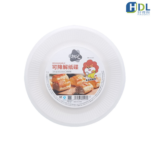 Легкая 7-дюймовая бумажная тарелка для мероприятий