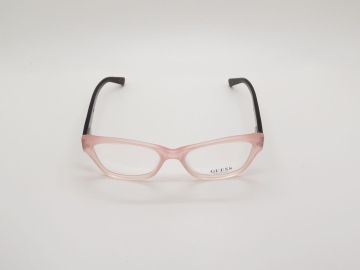 Transparent Pink Acetate Full-rim Eyeglasses Branded Optical Frames Guess Gu2286 Ambto