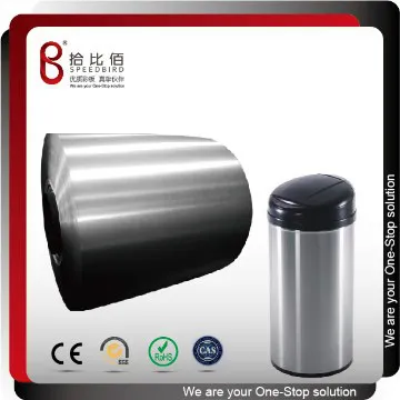 Metalic finish laminated metal steel sheet