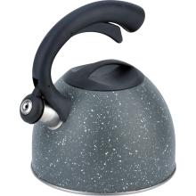 Stainless steel whistle kettle with Black Bakelite handle
