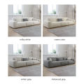 Cream Wind Technology Cloth Sofa Apartemen Kecil