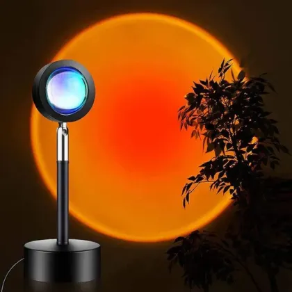 LED Rainbow Night Light with Sunset Projector