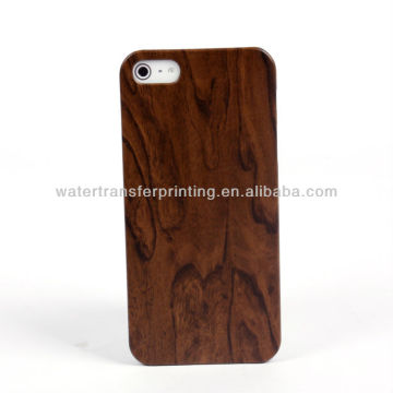 p012 WOOD decoration pattern hydrographic printing case For iphone 5