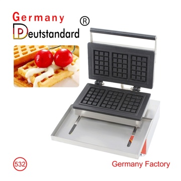 Commercial three waffle maker machine high quality