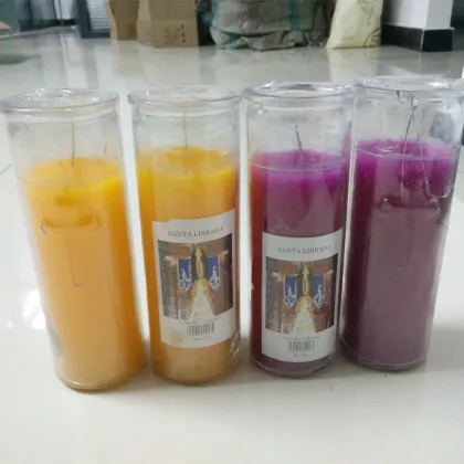 Romantic home aromatherapy 7 days glass candle