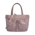 Mercer Pebbled Leather Top Handle Flap Tote Bag