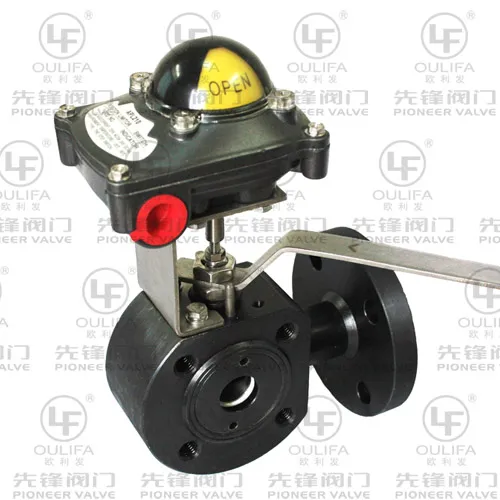 Wafer Type Diverter Ball Valve with Switch Box (XSQ74F-150Lb)
