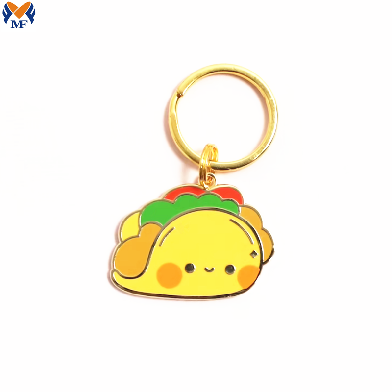 Cute Taco Dog Tag Keychain Png