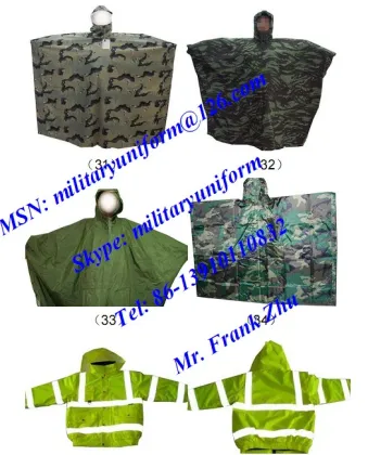Military Camouflage Raincoat Poncho Poncho Liner