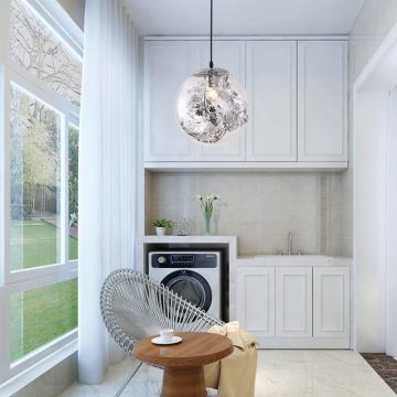 Glass Balls Decorated Pendant Light SK-2903 glass balls decorated with leaves pendant light Supplier