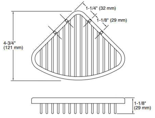 metal corner basket