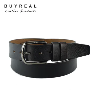 Leather Belts For Man Split Leather With Double Leather Collar