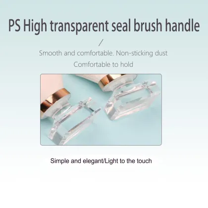 Mushroom Head Nail Dust Brush Foundation Brush Portable Transparent Base Loose Powder Makeup Brush