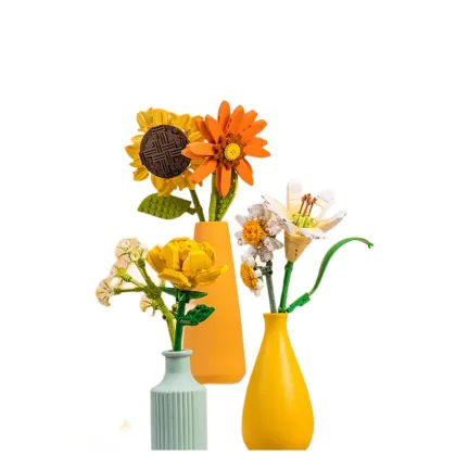 Romantic Gift Ideas: Hot Selling Flowers Paintings & Creative Building Blocks for Home Decoration