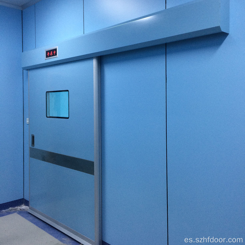 Sala de operación de la puerta automática médica
