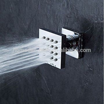 6 pieces Brass Square Massage Shower Body Jet, Spa Bath Shower Spray Head