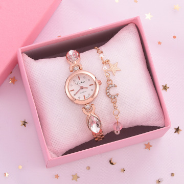 Kristall gemusterte Luxus -Frauen Uhren - Elegante Geschenkgelenksscheine für Damen