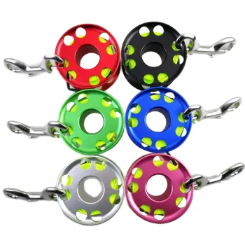 Compact Fluorescent Green Dive Reel - Choice Diving 30M High Intensity Line Spool