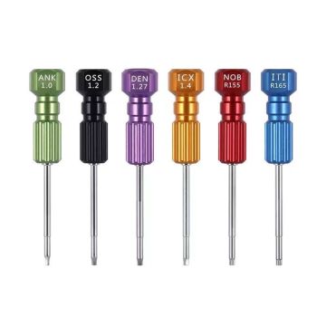 Dental Implant Screw Driver Kit - Universal Surgical Manual Prosthetic Driver Set