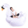 Wholesale large fashion inflatable white swan pool float