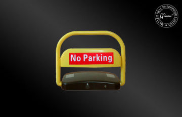 Manual Locks Solar Car Parking Barrier Steel , Crash Resistance