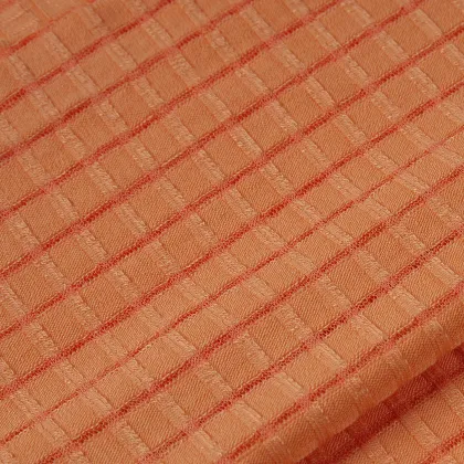 Y/D Varigated Rib Fabric Rayon Polyester Plaid Fabric