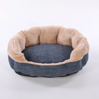 Blue Removed Soft Snuggle Cat Pet Bed