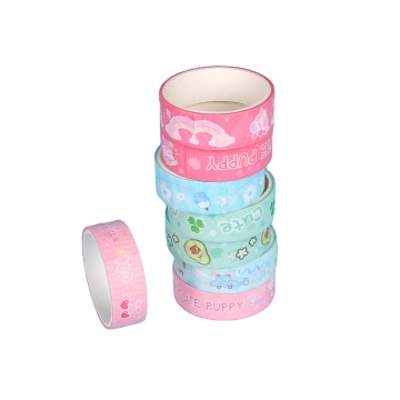 Cute Cartoon Transparent Paper Tape and Stationery with Tape Machine