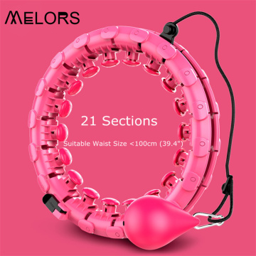 Melors Hula Hoop 21 Sections Pink