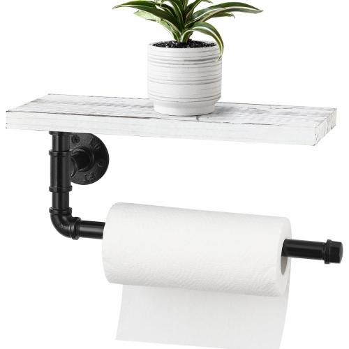 Bathroom Toilet Paper Holder with Phone Shelf