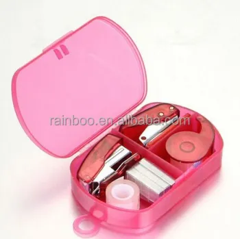 Plastic Mini Stapler Set with Adhesive Tape & Dispenser for Office: Your Ultimate Stationery Solution