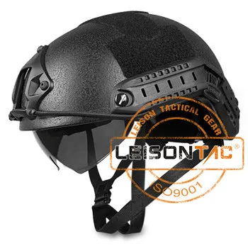 Kevlar FAST Ballistic Helmet with Glasses NIJ IIIA