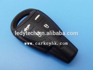 Soft 4 button promotional smart remote car key shell case cover blank for SAAB