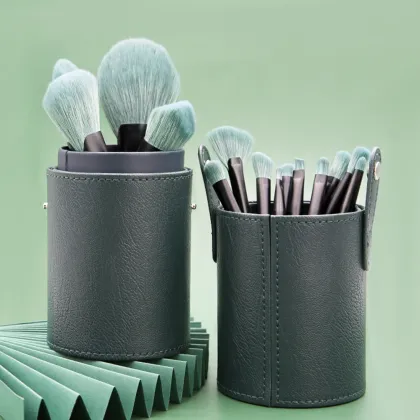 wooden handle beauty brush makeup brush box packaging