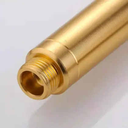 Space aluminum one-button water stop pressurized shower