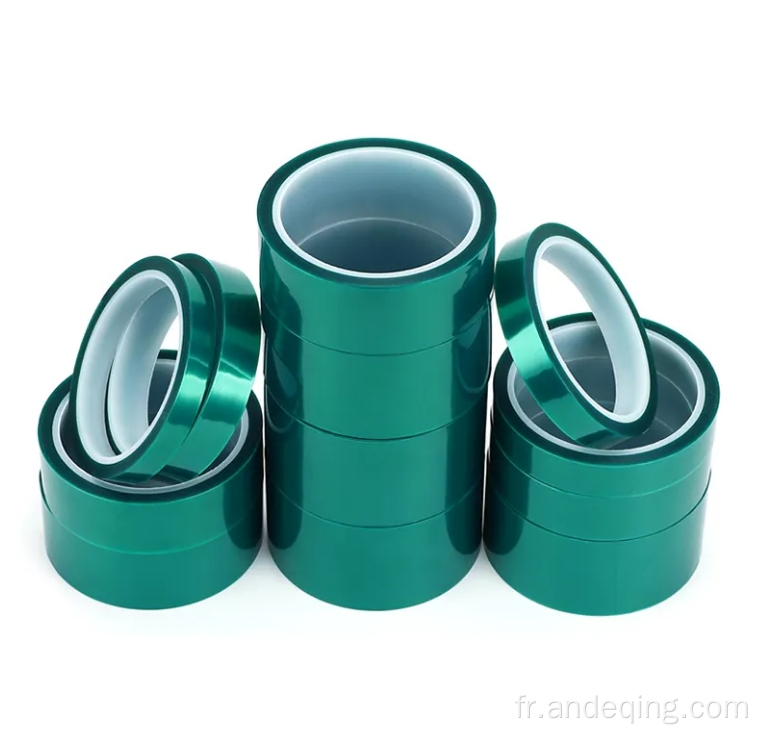 Enrobage de poudre en silicone adhésif vert Polyester Polyester