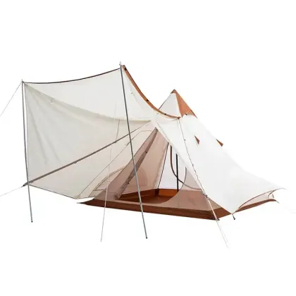 Luxury Pyramid Telescopic Rainproof Sunscreen Tent for Outdoor Camping