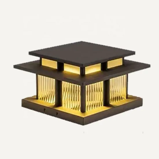 Modern Outdoor Waterproof IP54 Gate Pillar Light - Metal and Glass 3000K/4000K Post Lamp