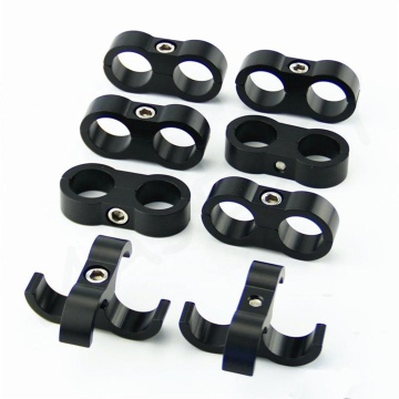 AN10 10 3/4\" 19MM Braided Hose Separator Clamp Fitting Adapter Bracket