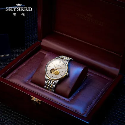 SKYSEED steel belt belt men's mechanical watch
