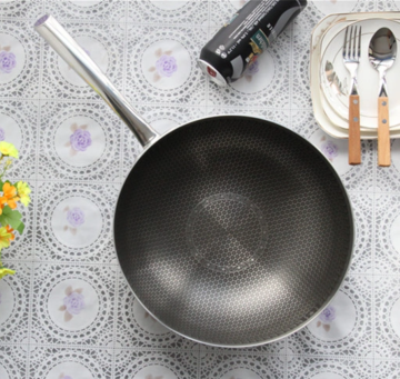 Stainless Steel Wok Flat Bottom