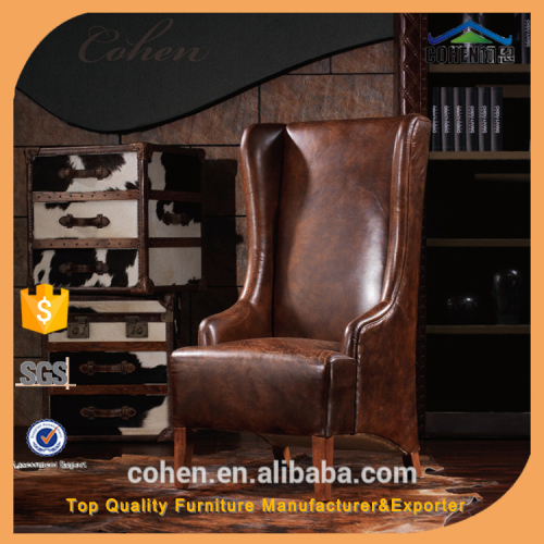 Hotel furniture luxury high back furniture lounge chair leisure chair