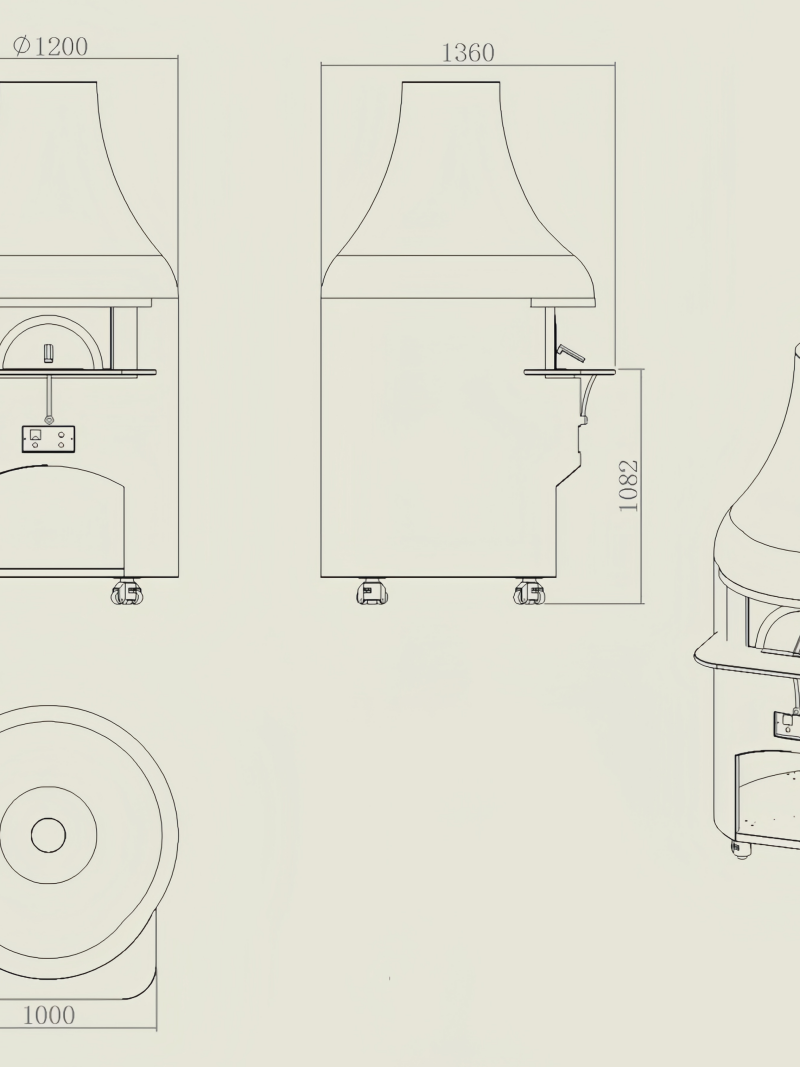 commercial gas pizza oven