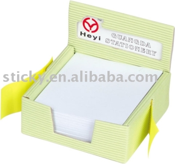memo pad in holder