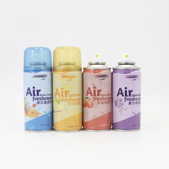 Room air freshener empty spray aerosol can