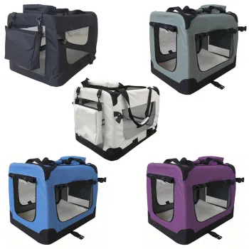 Wholesale Hot Sale XL 4-Door Heavy Duty Folding Soft Dog Crate PET Cage