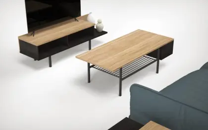 modern open shelves TV stand