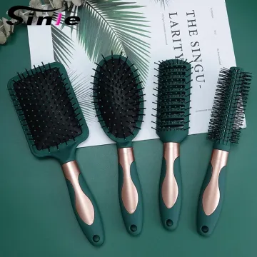 Customized Traveling Household Comb Set: Plastic Rib Air Cushion Round Comb with Logo