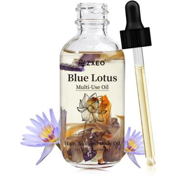 Lebo ya kibinafsi moisturize laini ya kikaboni ya maua ya bluu lotus nyingi tumia mafuta muhimu kwa utunzaji wa uso wa nywele